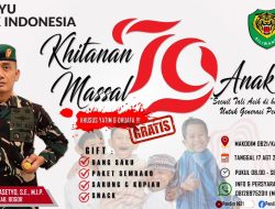 Peringati HUT RI Ke-79, Kodim 0621 Kabupaten Bogor Bakal Gelar Khitanan Massal