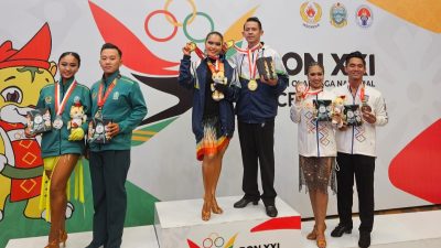 Pahrudin Atlet Dancesport Kabupaten Bogor Sumbang Emas Bagi Jabar di PON 2024