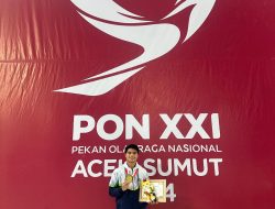 Atlet Taekwondo Kabupaten Bogor Sabet Emas Poomsae Beregu Putra PON 2024