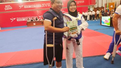 Atlet Para Taekwondo Kabupaten Bogor Sabet Emas di Peparnas 2024 Usai Kalahkan Atlet Jateng