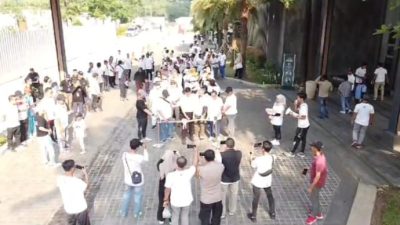 Adakan Jalan Sehat, PPK Gunung Putri Ingatkan Netralitas ASN dan Kades