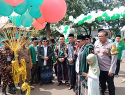 HSN 2024, Pemcam dan GP Ansor Kecamatan Gunung Putri Gelar Kirab Santri