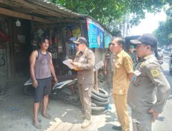 Jadi Penyebab Banjir Jalan Kemang-Parung, 20 Bangli Didata Satpol PP Kecamatan Kemang