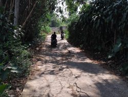 Akibat Pergesaran Tanah, Jalan Nagrog Tegal Ambruk, Kades: 2025 Akan Dibangun