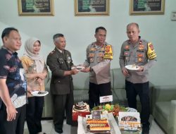 Forkopimcam Rancabungur dan Kemang Datangi Markas Koramil, Ucapkan Dirgahayu TNI Ke-79