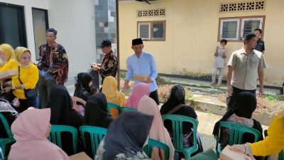 Rudy Susmanto-Jaro Ade Sosialisasikan Makan Siang Gratis di Ciampea