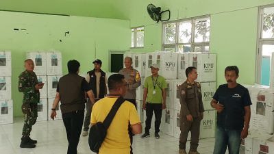 PPK Kemang Terima 304 Kotak Suara dari KPU Kabupaten Bogor, Kapolsek: Berjalan Lancar dan Aman