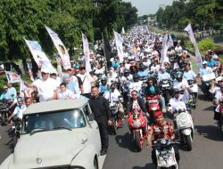 Kampanye Terakhir, Cabup Bogor Rudy Susmanto Diarak 5 Ribu Lebih Relawan Menuju Sentul