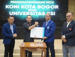 Langkah Cerdas KONI Kota Bogor Lakukan MoU dengan Universitas Bina Sarana Informatika