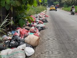 Libur Pilkada Sampah Menumpuk di Jalan Raya Mad Noer, Warga: Tadi Ada Mobil Lewat Tapi Tidak Diangku