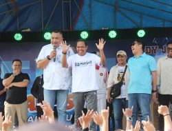 Senam Bareng Relawan PERSUS, Cabup Rudy Susmanto Minta Gencar Lakukan Sosialisasi
