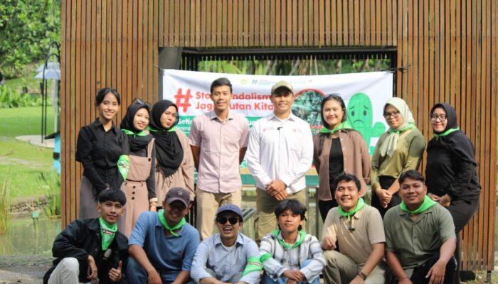 Mahasiswa IBI Kosgoro 1957 Gelar Kampanye Stop Vandalisme di Kebun Raya Bogor