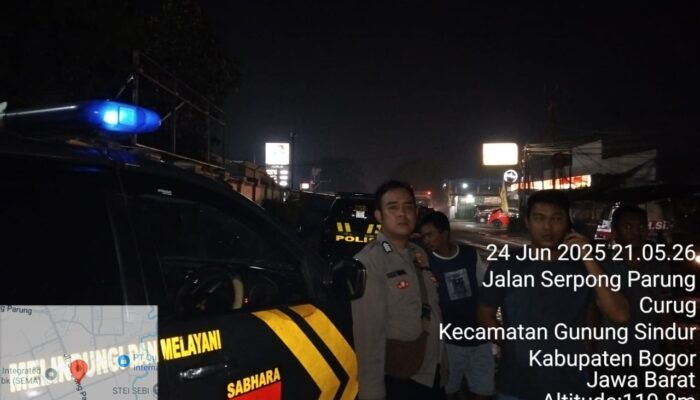Anggota Polsek Parung dan Gununsindur Berhasil Bubarkan Remaja Hendak Tawuran di Jalan Raya Lebak Wangi