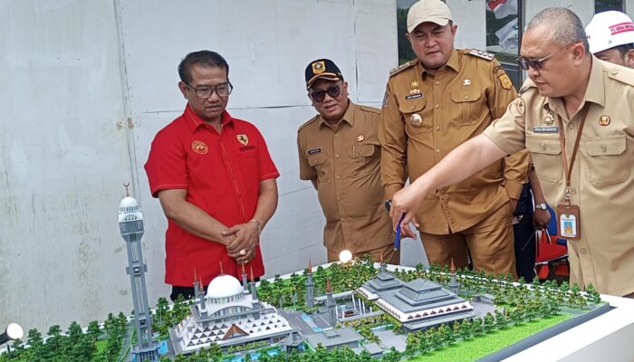 Tinjau Pembangunan Masjid Raya Kabupaten Bogor, Bupati Rudy Susmanto Targetkan Rampung Desember 2025