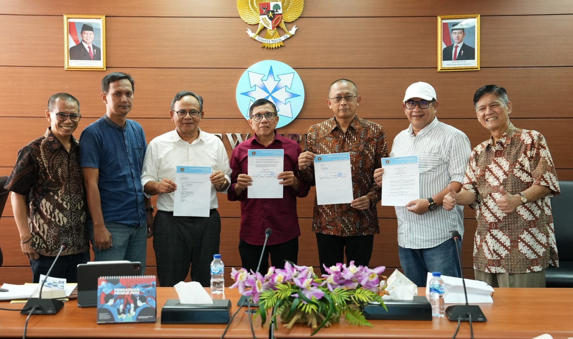 Disaksikan Dewan Pers, Panitia Bersama Kongres Persatuan PWI Ditandatangani