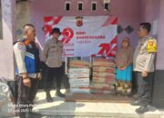 Peduli, Polsek Rancabungur Bedah Rumah Warga yang Ambruk Akibat Puting Beliung