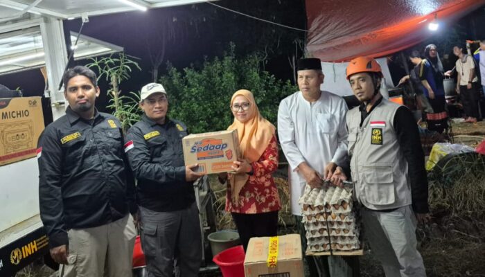 Bantu Korban Banjir di Klapanunggal dan Cileungsi, INH Beri Makan 3.936 Pengungsi