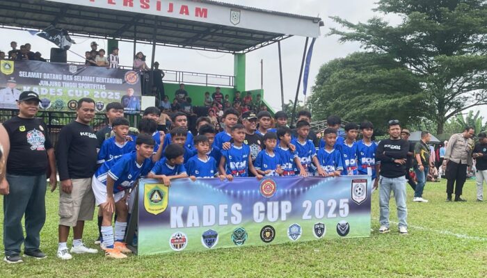 Sambut HUT RI Ke-80 Sambil Cari Bibit Pesepak Bola yang Handal, Pemdes Jampang Kemang Gelar Kades Cup